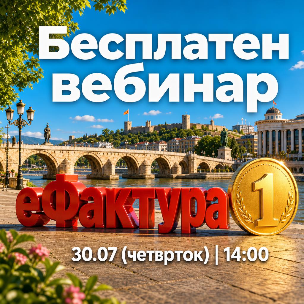 еФактура Masterclass — бесплатен вебинар, 30.07 во 14:00
